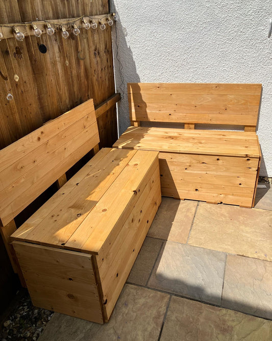 Solid Recycling Benches with Backs